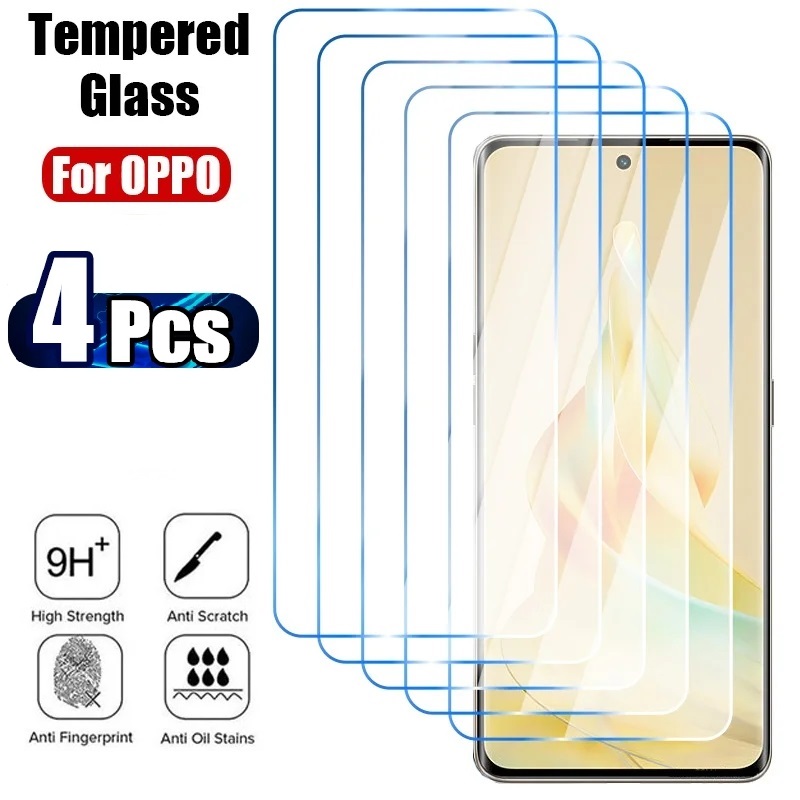 Oppo A78 - 4 個の強化ガラス Oppo A98 5G A79