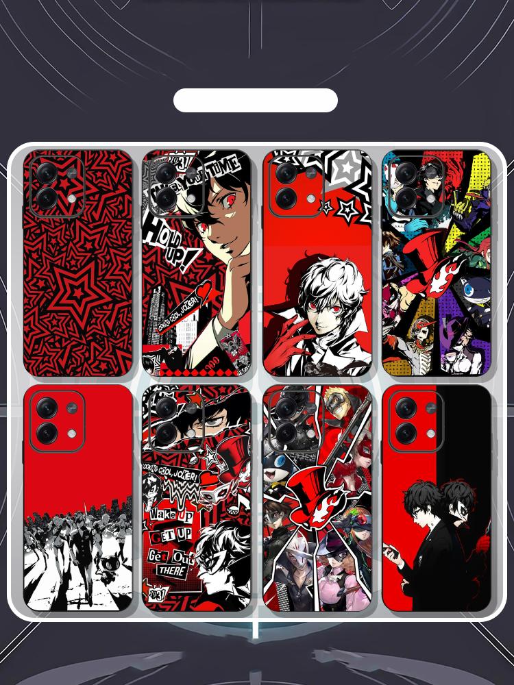 Xiaomi Redmi Note 13 - ペルソナ5 ジョーカー ホットゲームポスター付きスマホケース Redmi Note 14