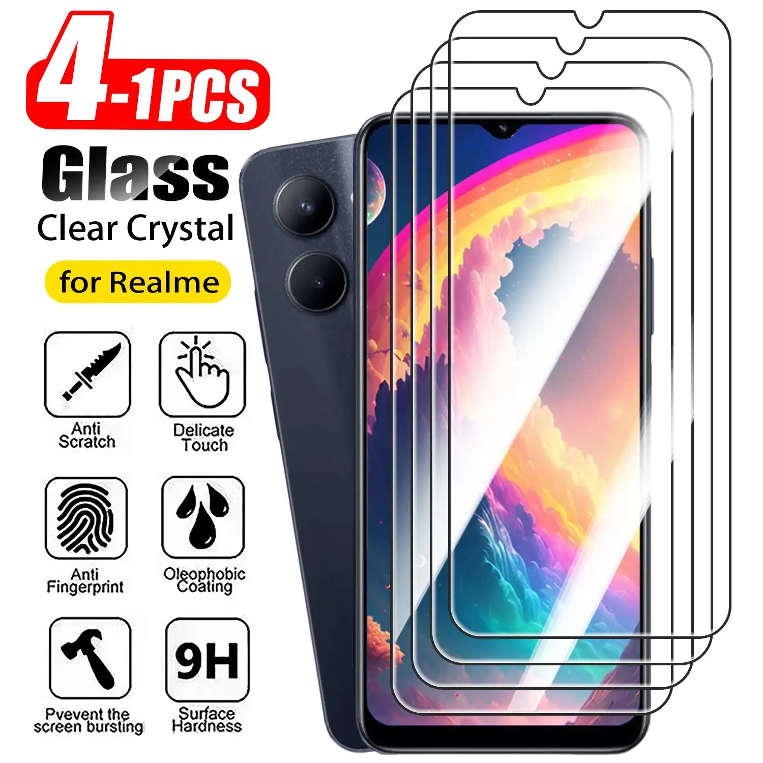 Realme C67 - 1-4枚入り Realme C75 C55 C35 C25