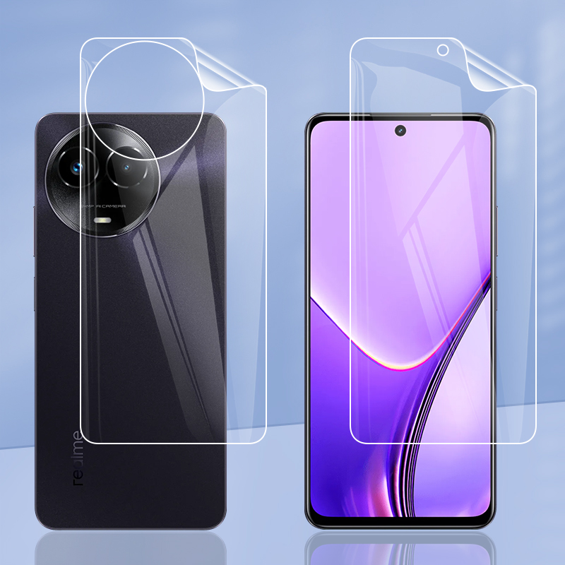 Realme C67 - Realme用ソフトスクリーンプロテクターフィルム,クリアtpu,マット,指紋防止,ヒドロゲルフルカバー,Realme 11,c67,11x,Nano60x,v50s,v50,5g