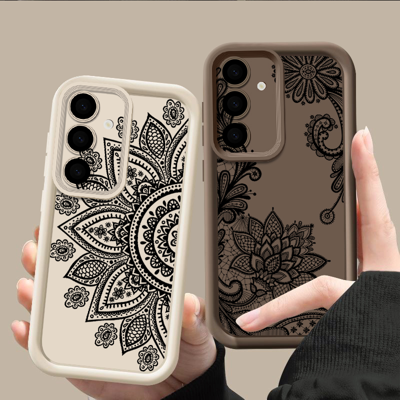 レトロな花柄トーテムパターンケース Samsung Gala - Samsung Galaxy A55 のレビューと価格