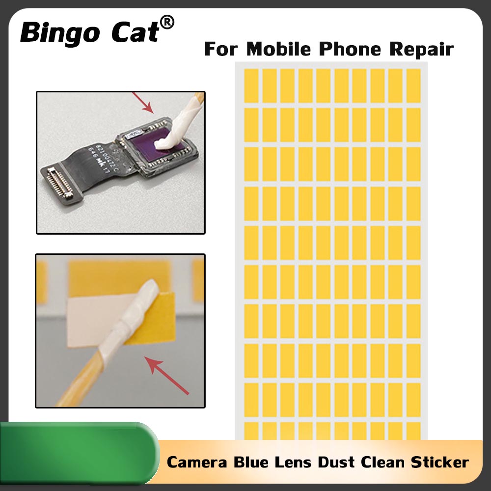 IPhone X,11,12,13,14カメラ用の青い光学式 - Dust Removal Sticker のレビューと価格