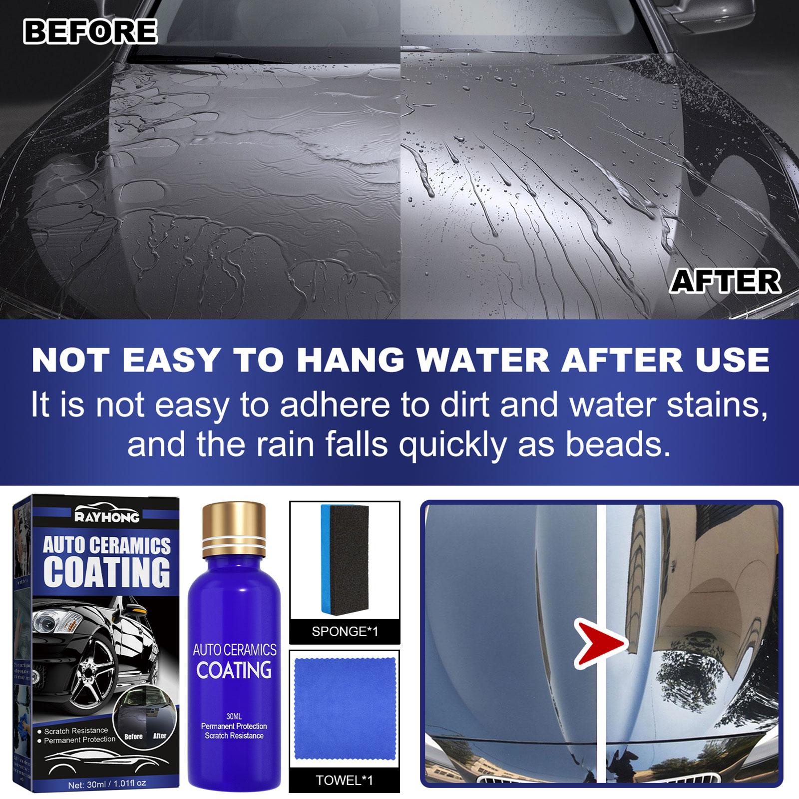 30 ミリリットル 9H 車液体セラミックコート超疎水性ガラ - Nano Liquid Coating のレビューと価格