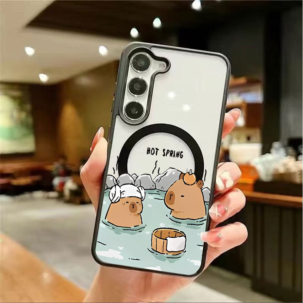 カラートランスペアレント磁気吸着スマホケース Samsung - Samsung Galaxy S24 のレビューと価格