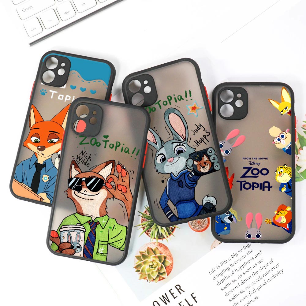ディズニー ニック ジュディ マット半透明ケース iPhon - Apple Iphone 15 のレビューと価格
