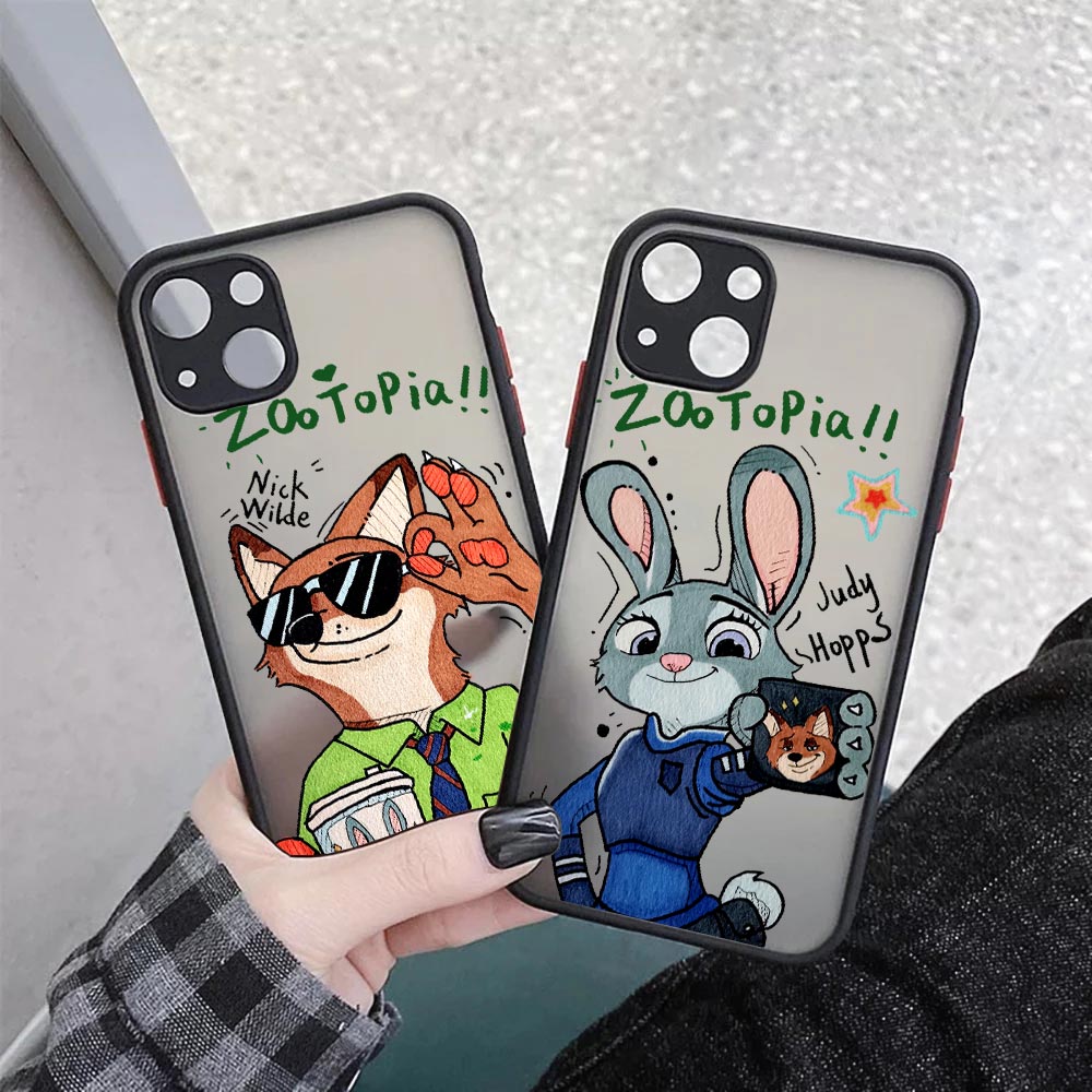 ディズニー ニック ジュディ マット半透明ケース iPhon - Apple Iphone 15 のレビューと価格