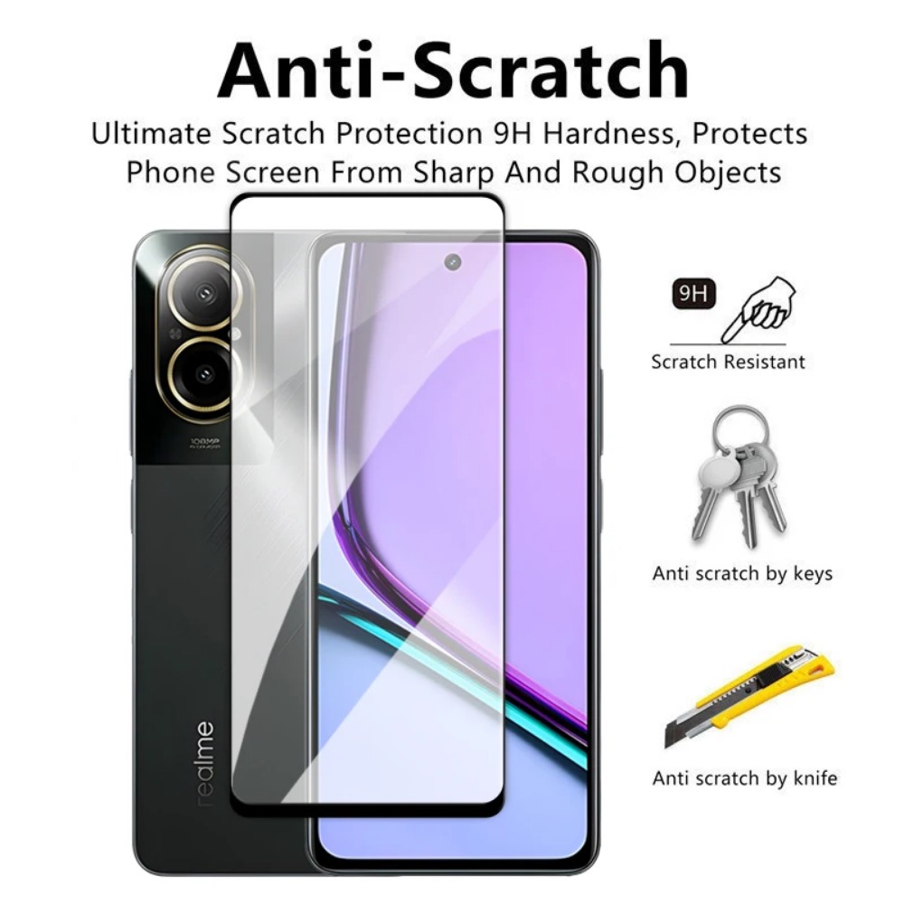 4in1 強化ガラス Realme C75X C67 ガラス - Realme C67 のレビューと価格